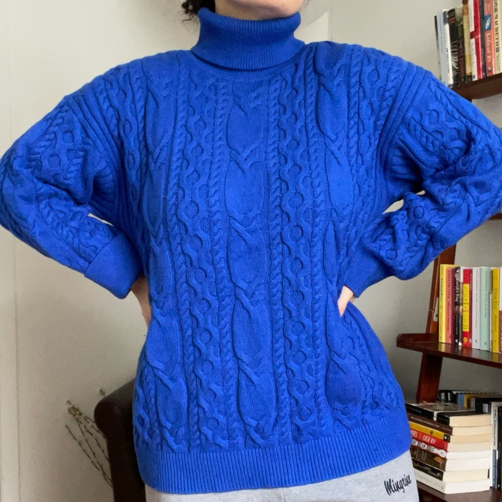 & Other Stories Electric Blue Turtleneck